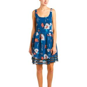 SACHIN + BABI | NAVY VIENNE INKBLOT DRESS